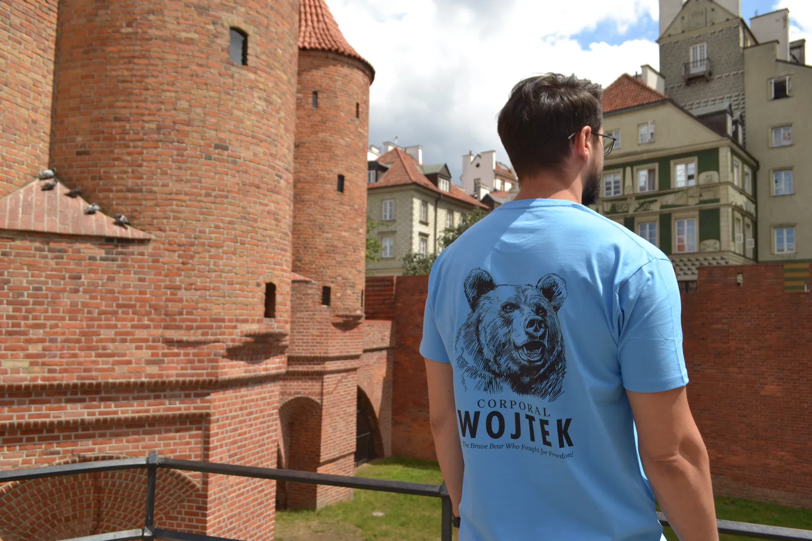 Corporal Wojtek T-Shirt, Italian Blue, from the brand shoot: the barbican
