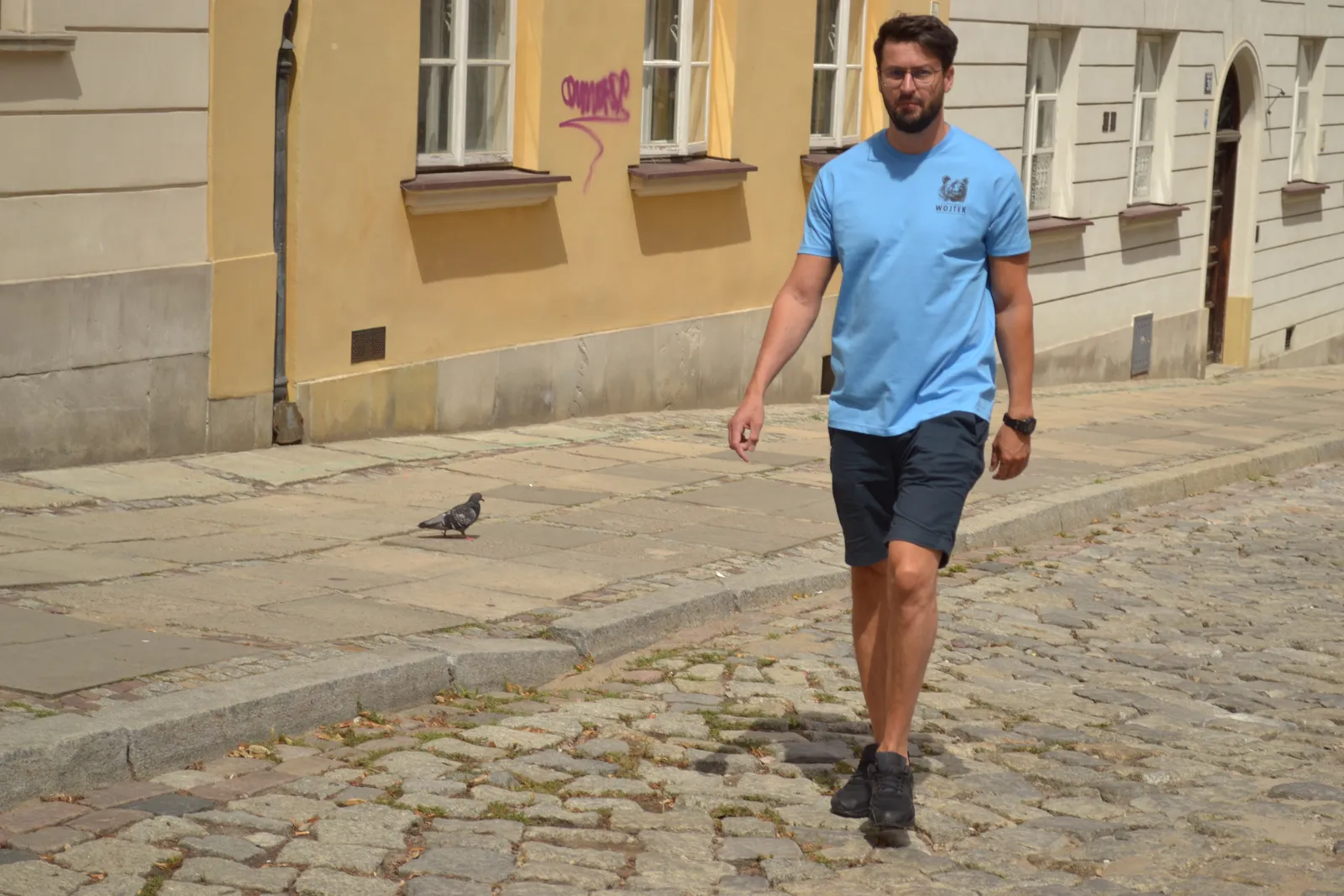 Corporal Wojtek T-Shirt, Italian Blue, from the brand shoot: old town, head on