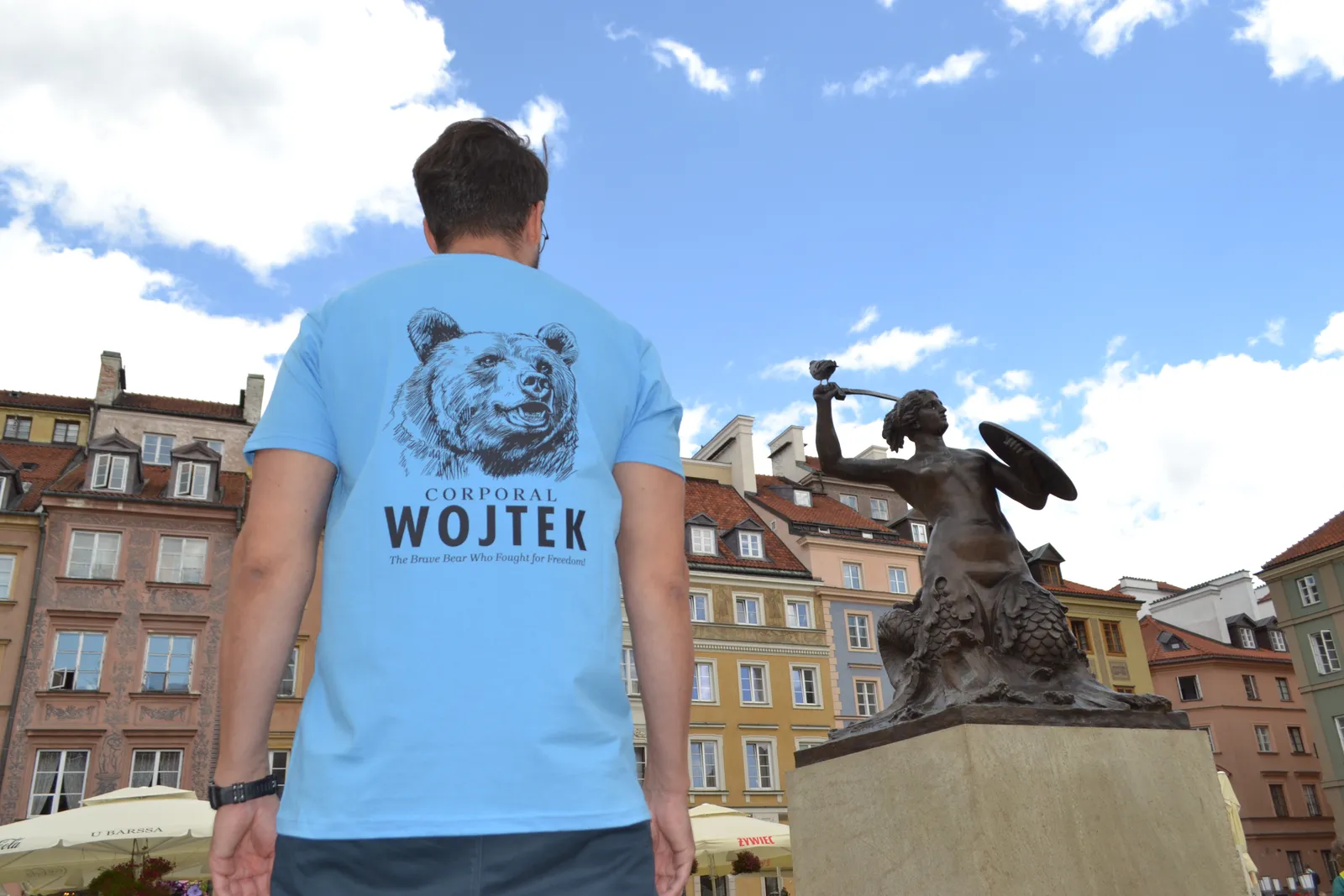 Corporal Wojtek T-Shirt, Italian Blue, from the brand shoot: the mermaid from below