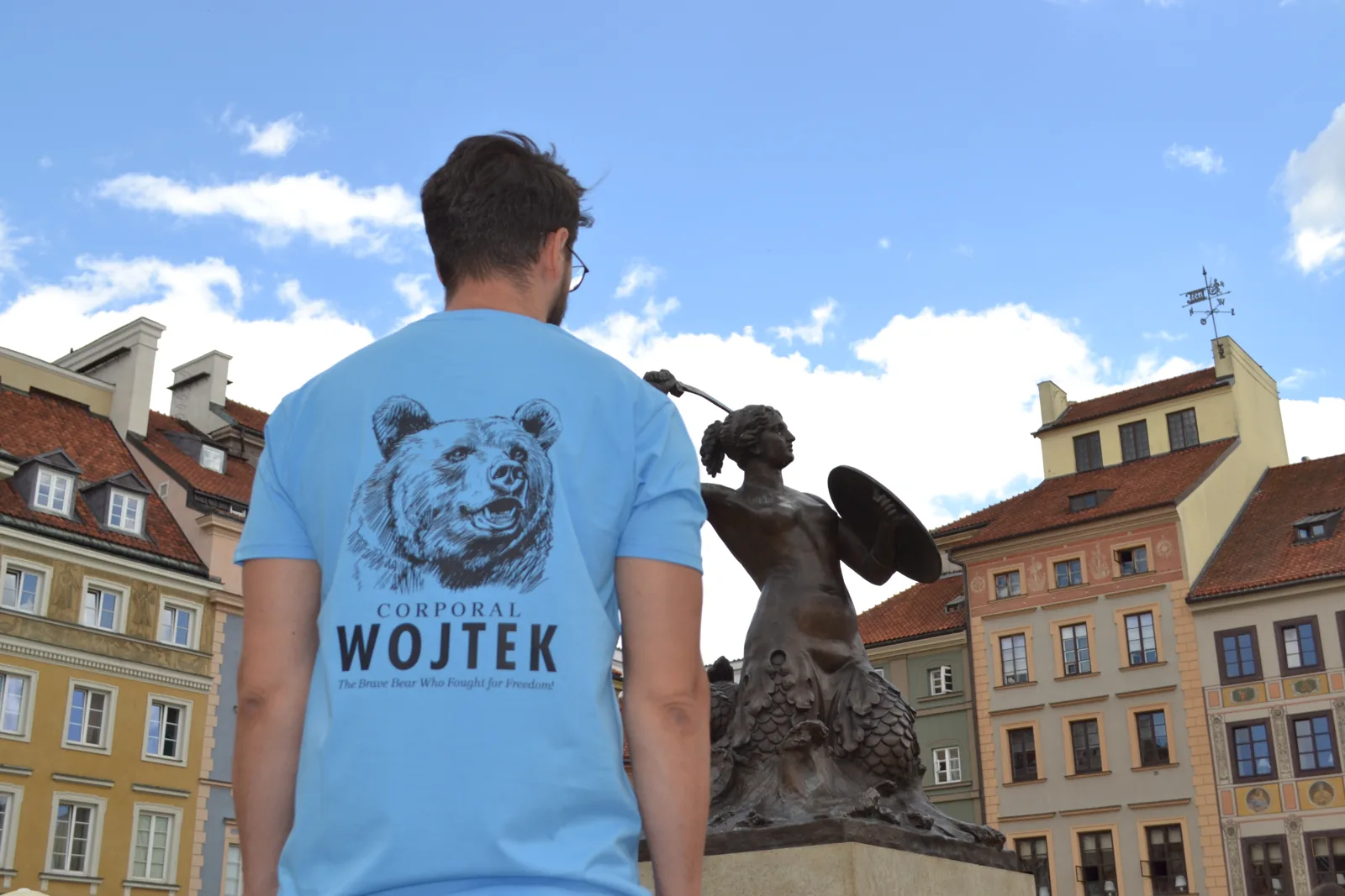 Corporal Wojtek T-Shirt, Italian Blue, from the brand shoot: old town square